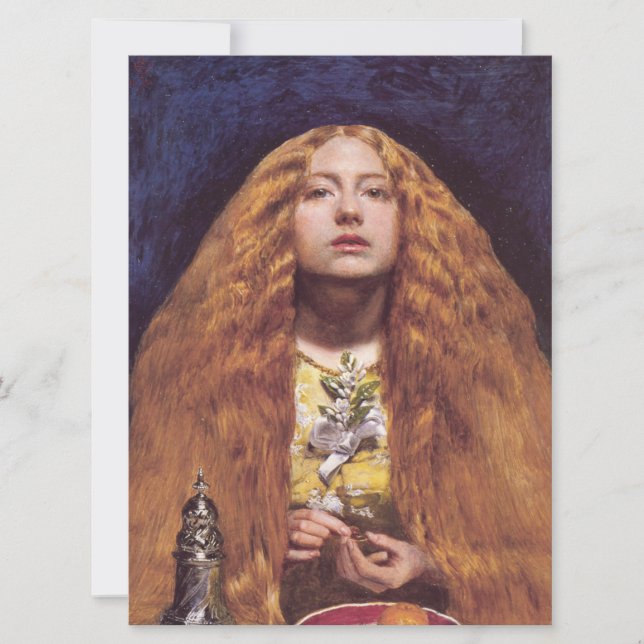 Cartão Bridesmaid (de John Everett Millais) (Frente)
