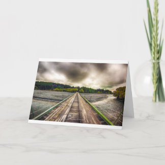 Cartão Bridge crossing - Lake Tekapo New Zealand: Card