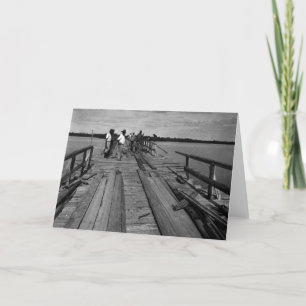 Cartão Bridge, Marco Island, Florida, 1935