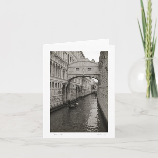Cartão Bridge of Sighs Notecards (Frente)