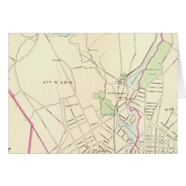 Cartão Bridgeport, norte (Frente Horizontal)