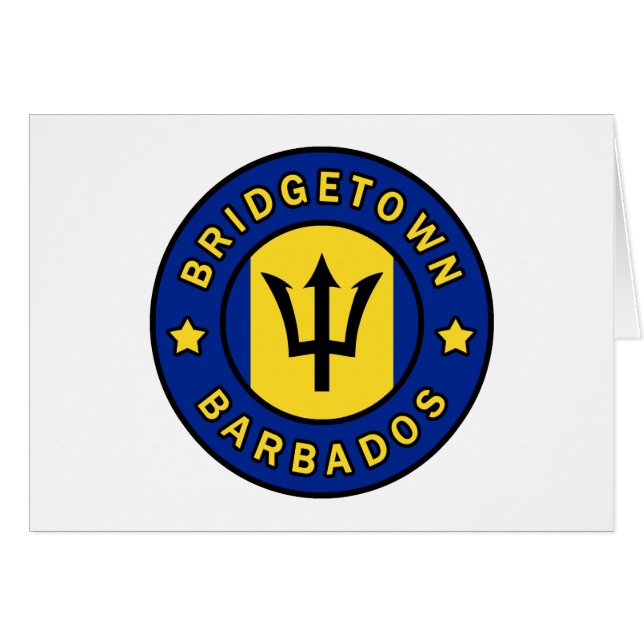 Cartão Bridgetown Barbados (Frente Horizontal)