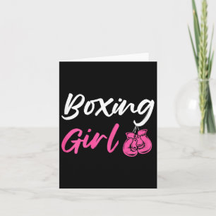 Cartão Briga de boxeador de Garotas