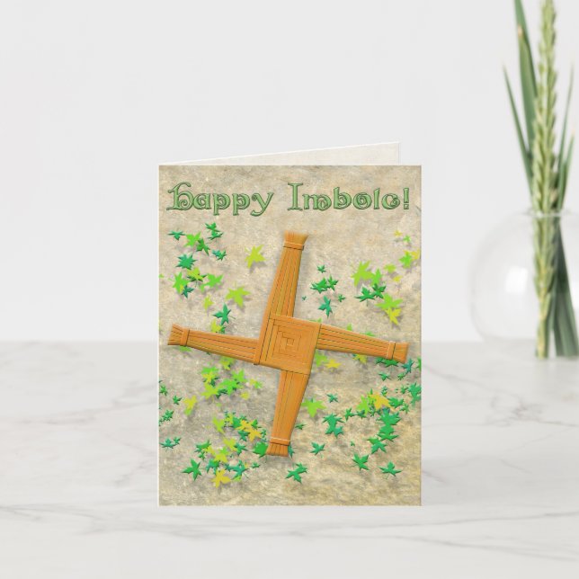 Cartão Brighid Cross (Frente)