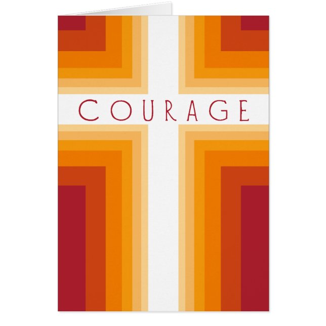 Cartão Bright Courage Cross (Frente)
