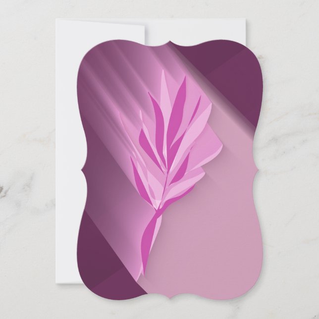 Cartão Bright flower. (Frente)