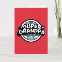 Bright Red Super Grandpa