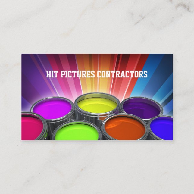 Cartão brilhante da construção do contratante do (Frente)