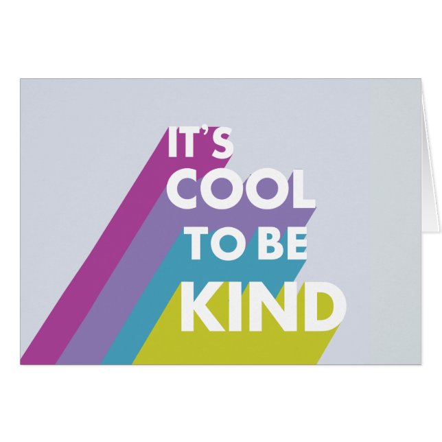 Cartão Brilhante é legal ser bonito e moderno amáveis (Frente Horizontal)