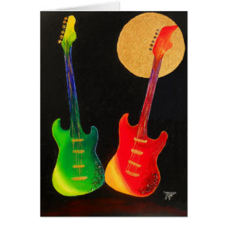 Cartão Brilho da guitarra
