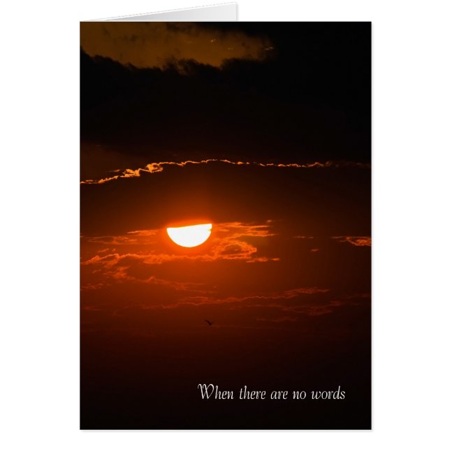 Cartão Brilho do Sol nas nuvens. (Frente)