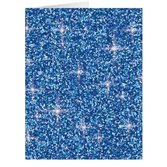 Cartão Brilho iridescente azul (Frente)