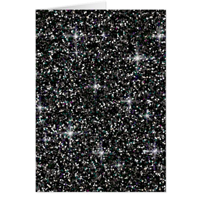 Cartão Brilho iridescente preto (Frente)