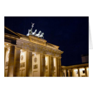 Cartão brilho noturno de brandenburg