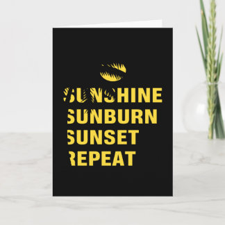 Cartão Brilho solar queimadura do sol pôs do sol repetir