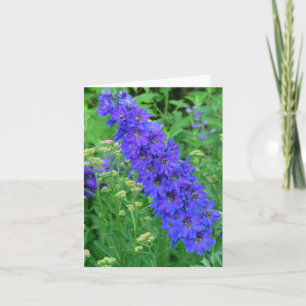 CARTÃO BRILLIANT BLUE DELPHINIUM NOTECARD