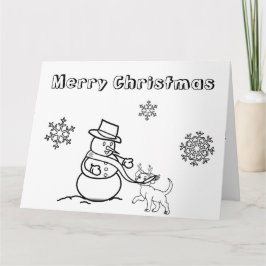 Cartão Brincadeira de Natal com Cartão-Me Cachorro a Cach