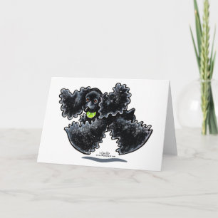 Cartão Brincadeira do Cocker Negro