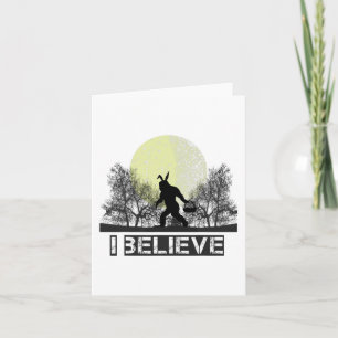 Cartão Brincadeira Sasquatch Bigfoot Easter Ears Cryptid