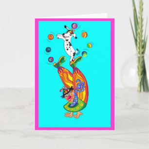 Cartão Brincando (em branco por dentro)