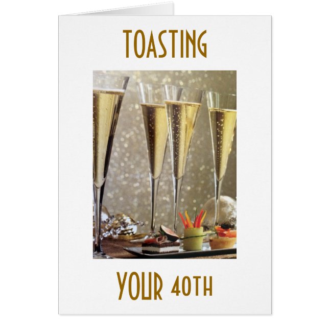 CARTÃO BRINCANDO NO ESTILO COM A CHAMPANHE "40º" (Frente)
