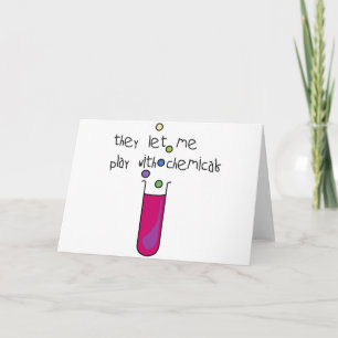 Cartão Brincar com Produtos Químicos
