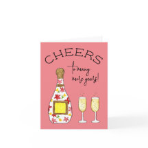 Brinde de comemoração de aniversário de champanhe