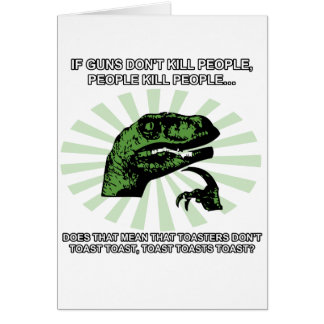 Cartão Brinde e torradeiras de Philosoraptor