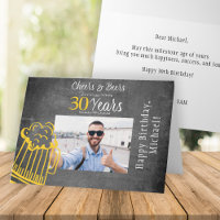 Brindes e cervejas 30 anos de idade personalizado 
