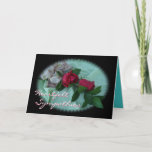 Cartão Brindle Rose Spray-customize any occasion<br><div class="desc">Let these roses carry your message for any occasion you need including sympathy, a birthday wish, get well wishes, words of encouragement, or perhaps even a congratulations note. Change the words on the front and inside as you wish and change the Bible verse as needed or delete it if not...</div>