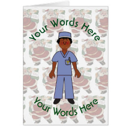 Cartão Brinquedo Black Female Doutor Natal Personalizado