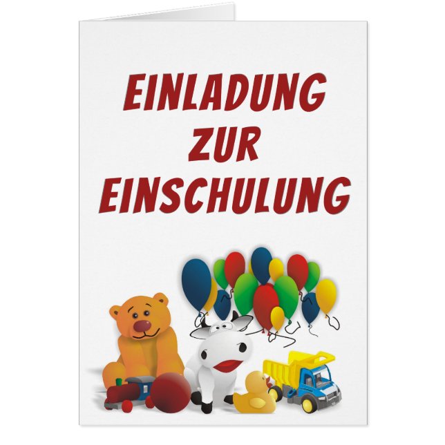 Cartão Brinquedo infantil (Frente)