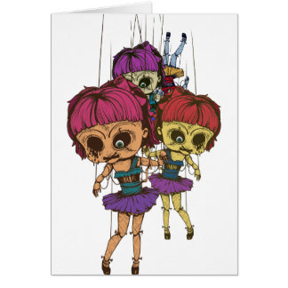 Cartão Brinquedo mau da vida da boneca Freaky assustador