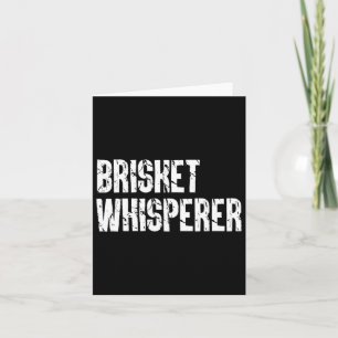 Cartão Brisket Whisperer Funny Byrbecue Grill