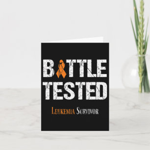 Cartão Briso Laranja Leucemia Sensibilização Bytle Tested