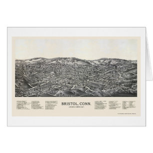 Cartão Bristol, mapa panorâmico do CT - 1889
