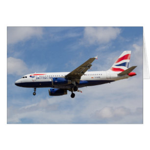 Cartão British Airways Airbus A319