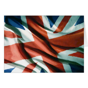 Cartão British Flag Pop Art