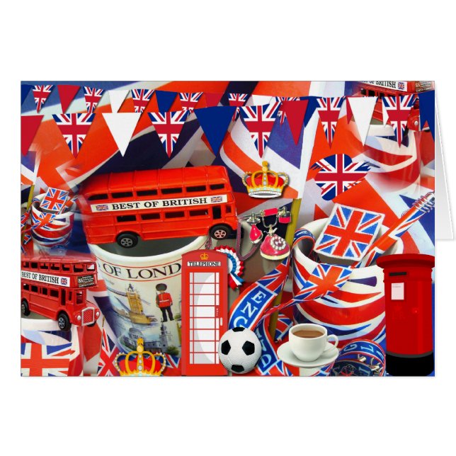 Cartão British Souvenirs (Frente Horizontal)