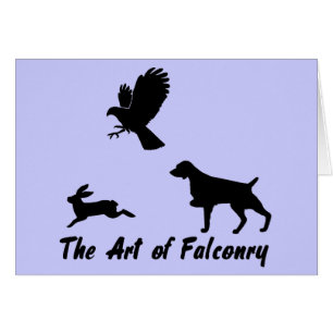 Cartão Brittany Spaniel e Falconry