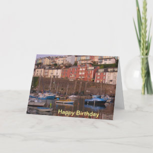 Cartão Brixham Harbour Birthday Card