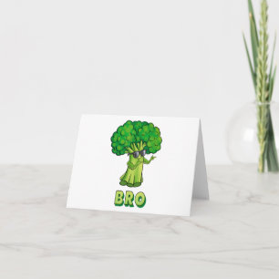 Cartão Broccoli é meu irmão Malhação Veggie Power Vegan B