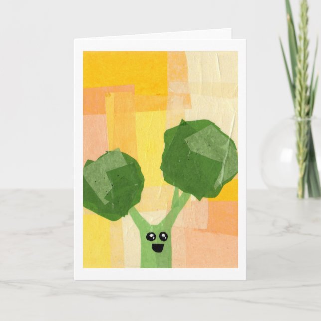 Cartão Broccoli greeting card (Frente)