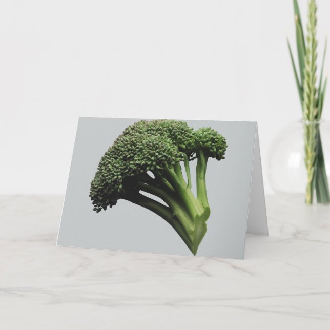 Cartão Broccoli Greeting Card, white envelopes included (Frente)