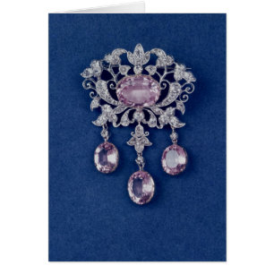 Cartão Broche na forma de uma flor, c.1780