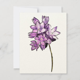 Cartão Brodiaea Flower