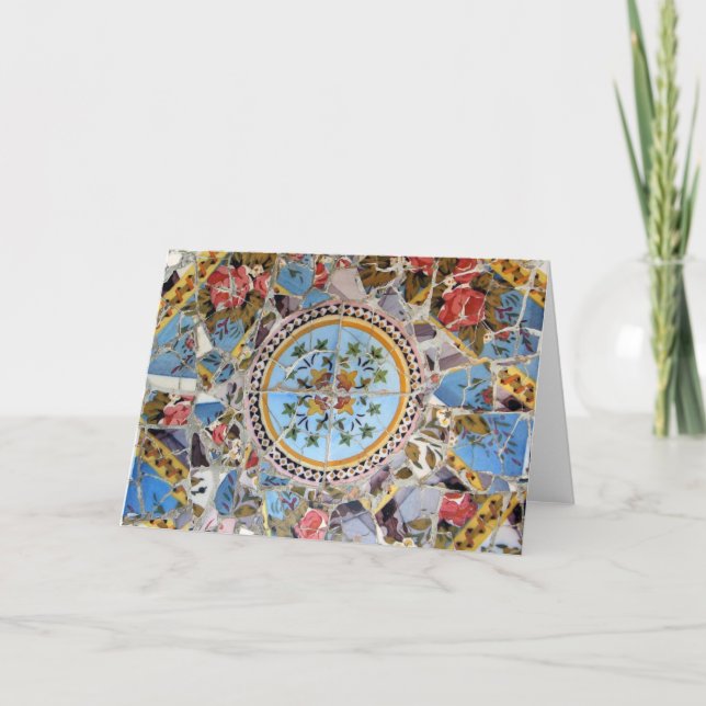 Cartão Broken Tile Mosaic (Frente)