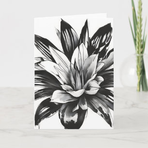 Cartão Bromélia - Flores aquarela