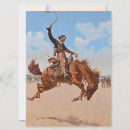 Cartão Bronco Buster (por Frederic Remington)
