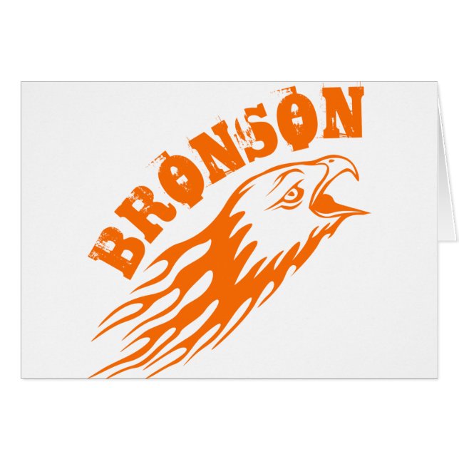 Cartão Bronson Eagles Design (Frente Horizontal)